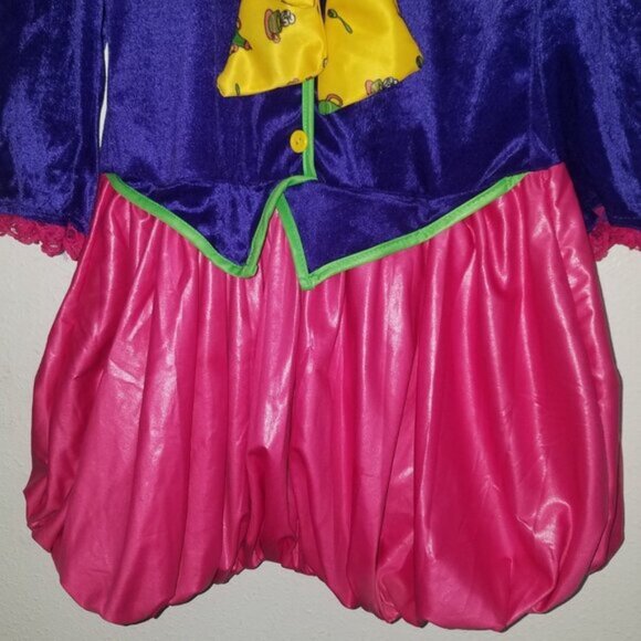 Teapot Tea Party Dress Costume Tween Girl XL 12-14 Pink Purple Yellow Bubble Hem - Picture 6 of 10
